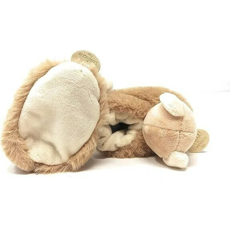 DOUDOU Compagnie Paris Baby Boy Brown Teddy Bear Plush Baby Slippers Shoes | Walmart (US)