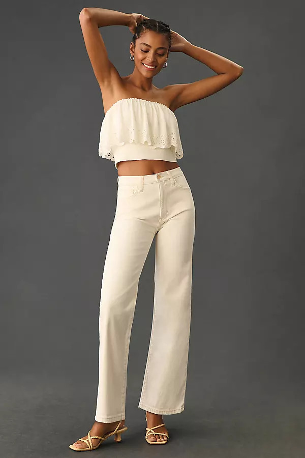 Blake High-Rise Crop Wide-Leg Jeans | Anthropologie (US)