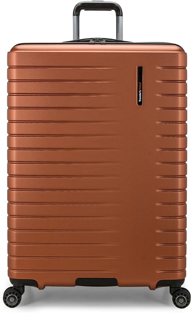 Traveler's Choice Archer Polycarbonate Hardside Spinner Luggage Set,Tie Down Straps, Orange, Chec... | Amazon (US)