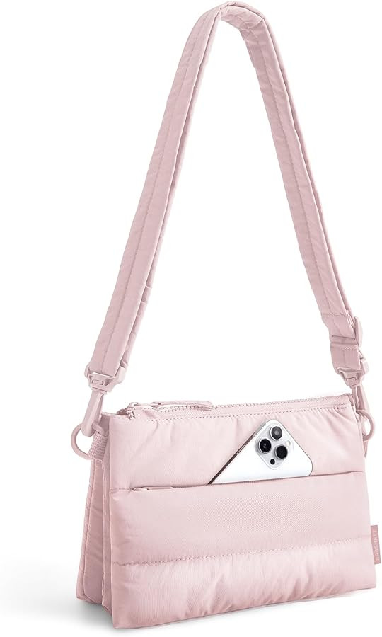 BAGSMART Cross Body Purse, Medium Crossbody Bags for Women Travel Purse, 4.3L Puffy Handbag Walle... | Amazon (US)