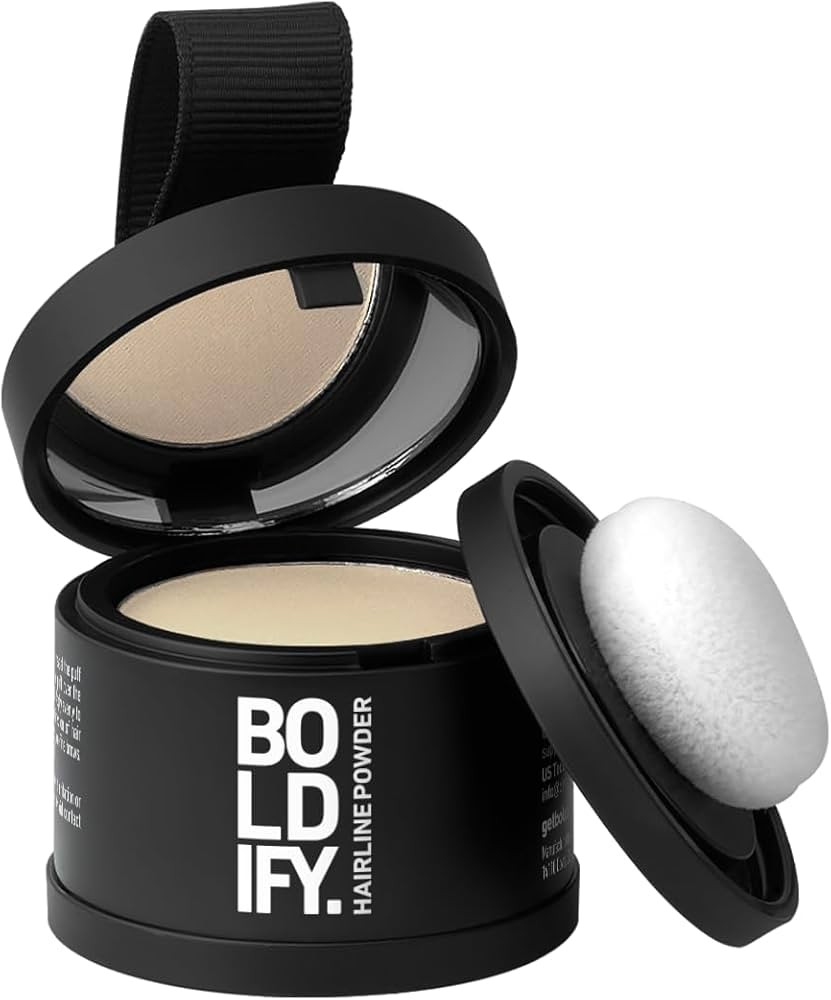 BOLDIFY Hairline Powder - Root Touch Up Hair Color for Gray Coverage - Bald Spot Concealing Hair ... | Amazon (US)