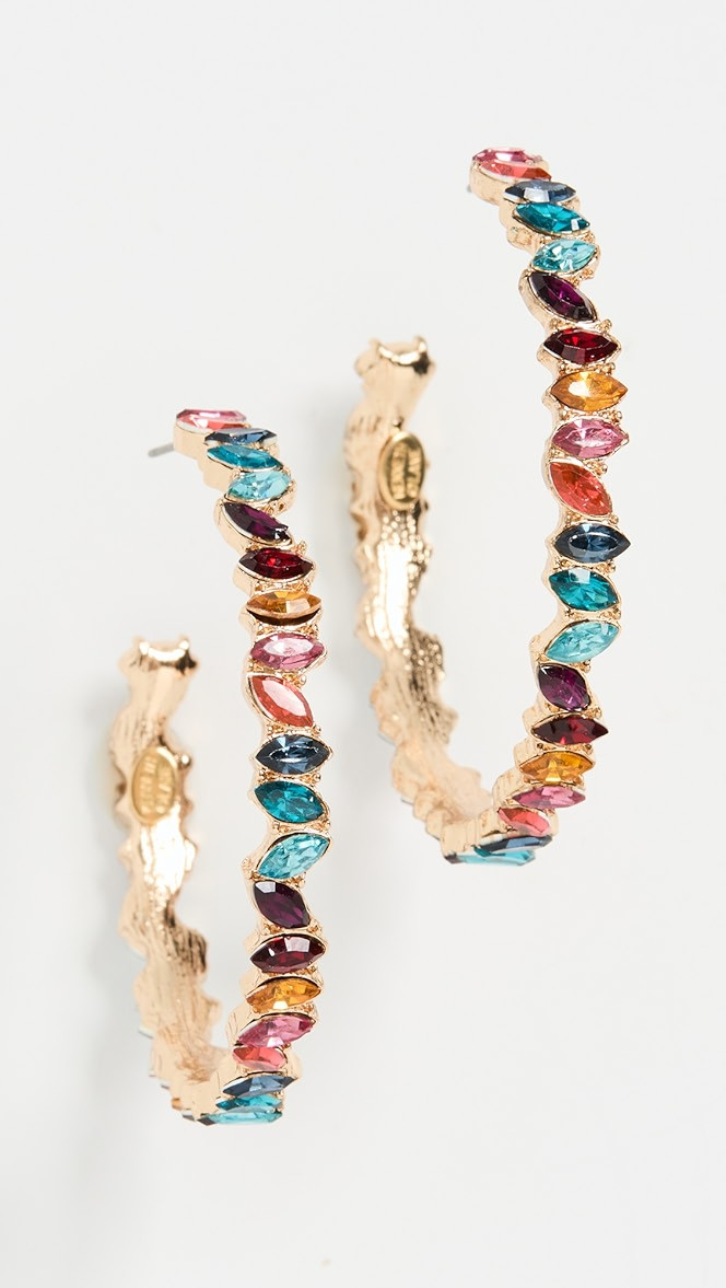 Rainbow Hoop Earrings | Shopbop