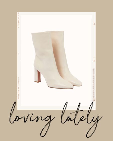 Kat Jamieson of With Love From Kat shares leather booties. Neutral style, leather booties, heeled boots, fall style, fall booties.

#LTKshoecrush #LTKSeasonal