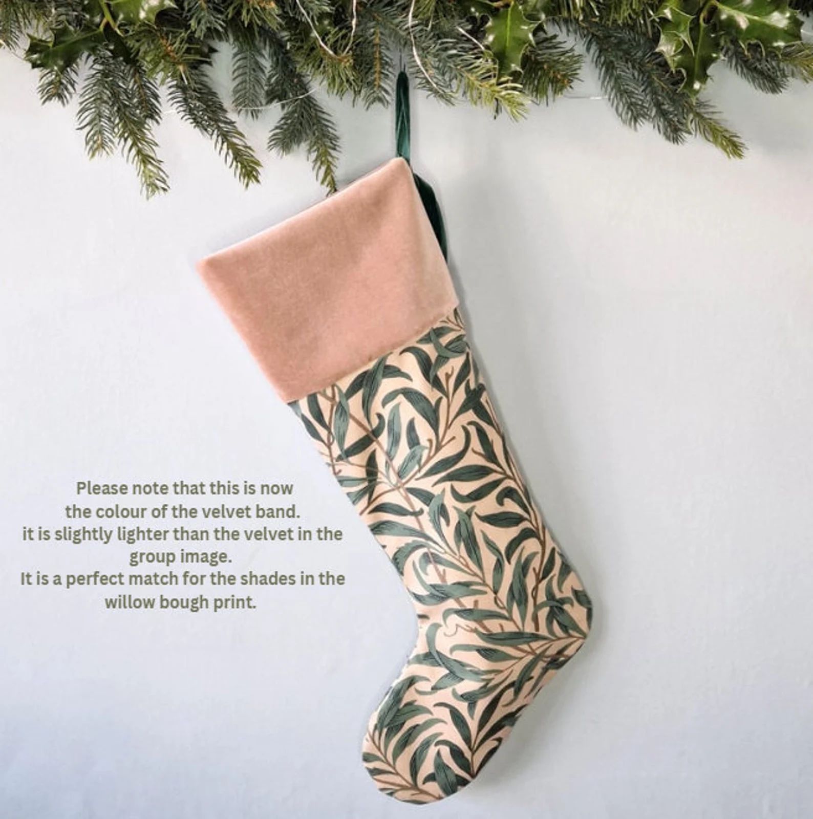 William Morris Christmas Stockingsvelvet Cuffchristmas - Etsy | Etsy (US)