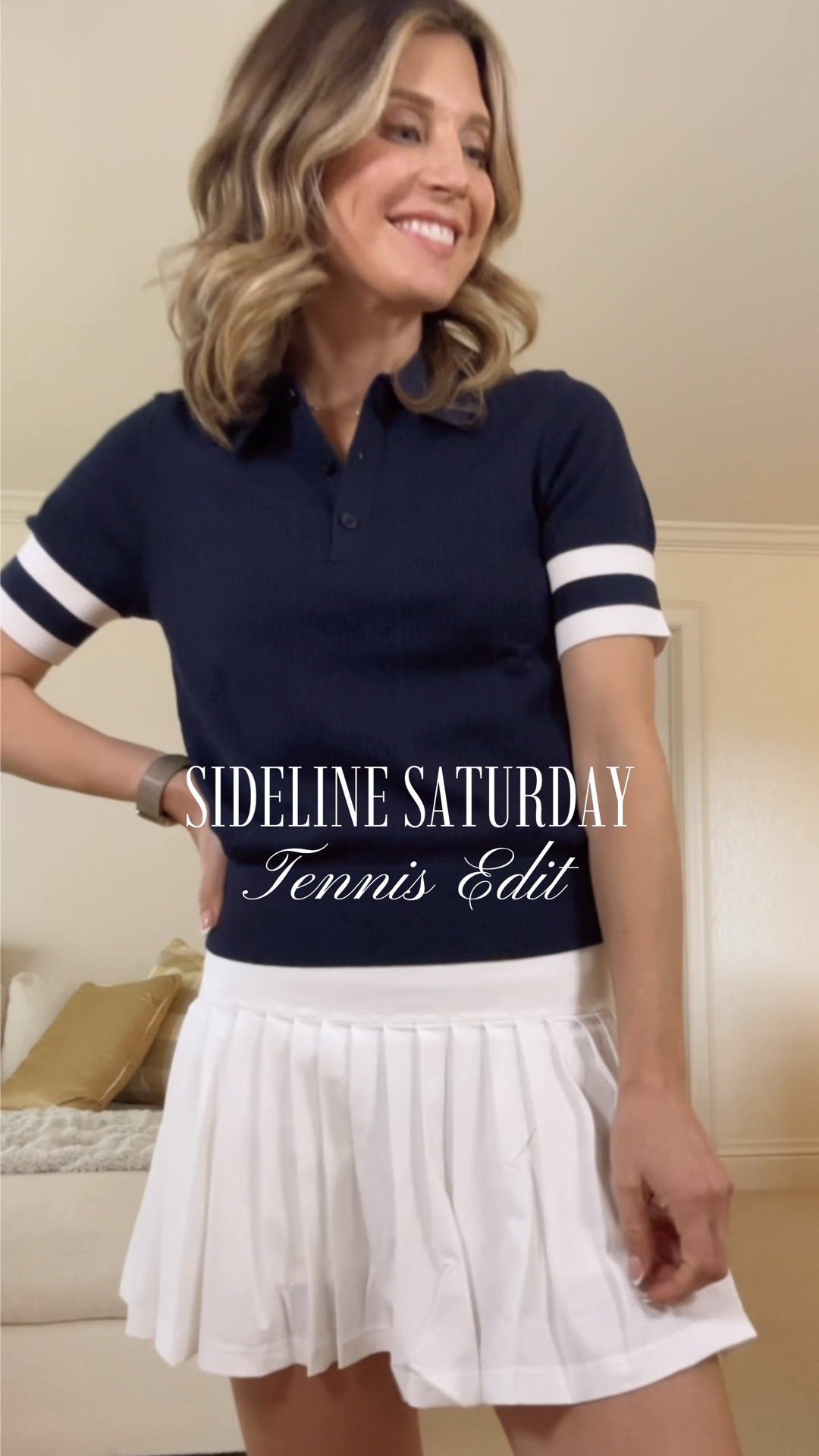 Cute tennis looks for spring and summer! Wearing xs in all. Wilson tennis outfit golf