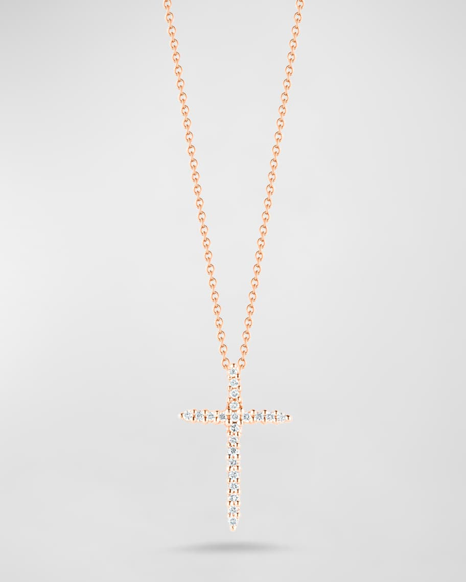 Roberto Coin Cross Necklace with Diamonds | Neiman Marcus