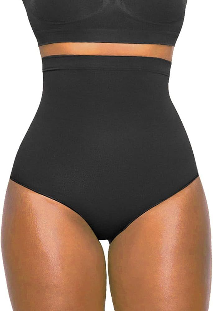 SHAPERX Women's High-Waist Tummy Control Panties - Seamless Butt Lifter Underwear for Sculpted Si... | Amazon (US)