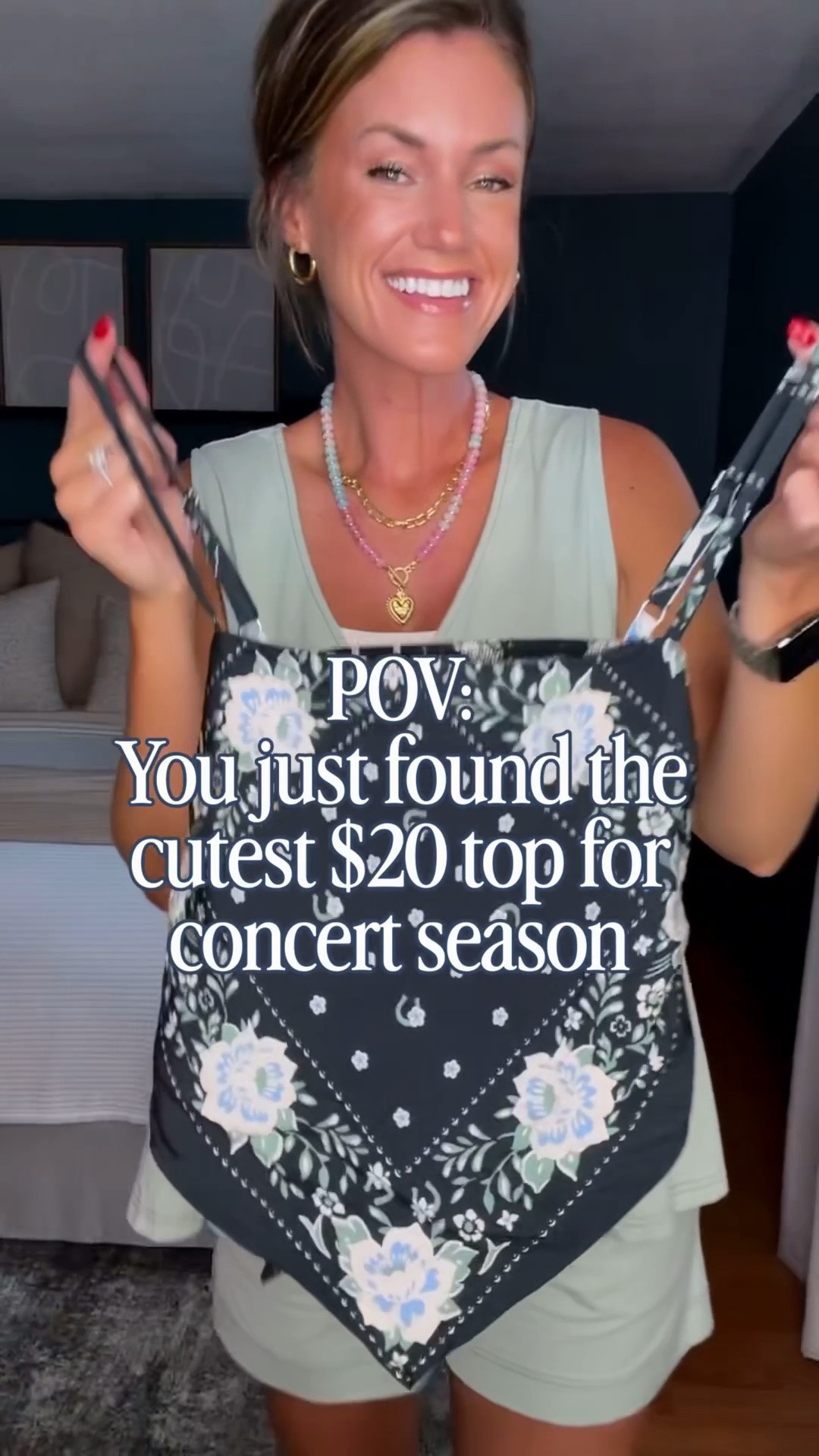 The cutest $20 top for concert season. 🎶 

Top small (would prefer medium)
Jeans 8 regular length

#LTKSeasonal #LTKOver40