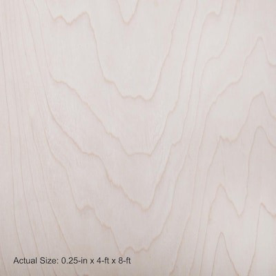1/4-in x 4-ft x 8-ft Maple Sanded Plywood | Lowe's