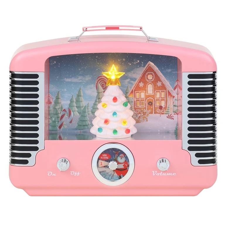 12" Nostalgic Tree Radio - Pink | Walmart (US)
