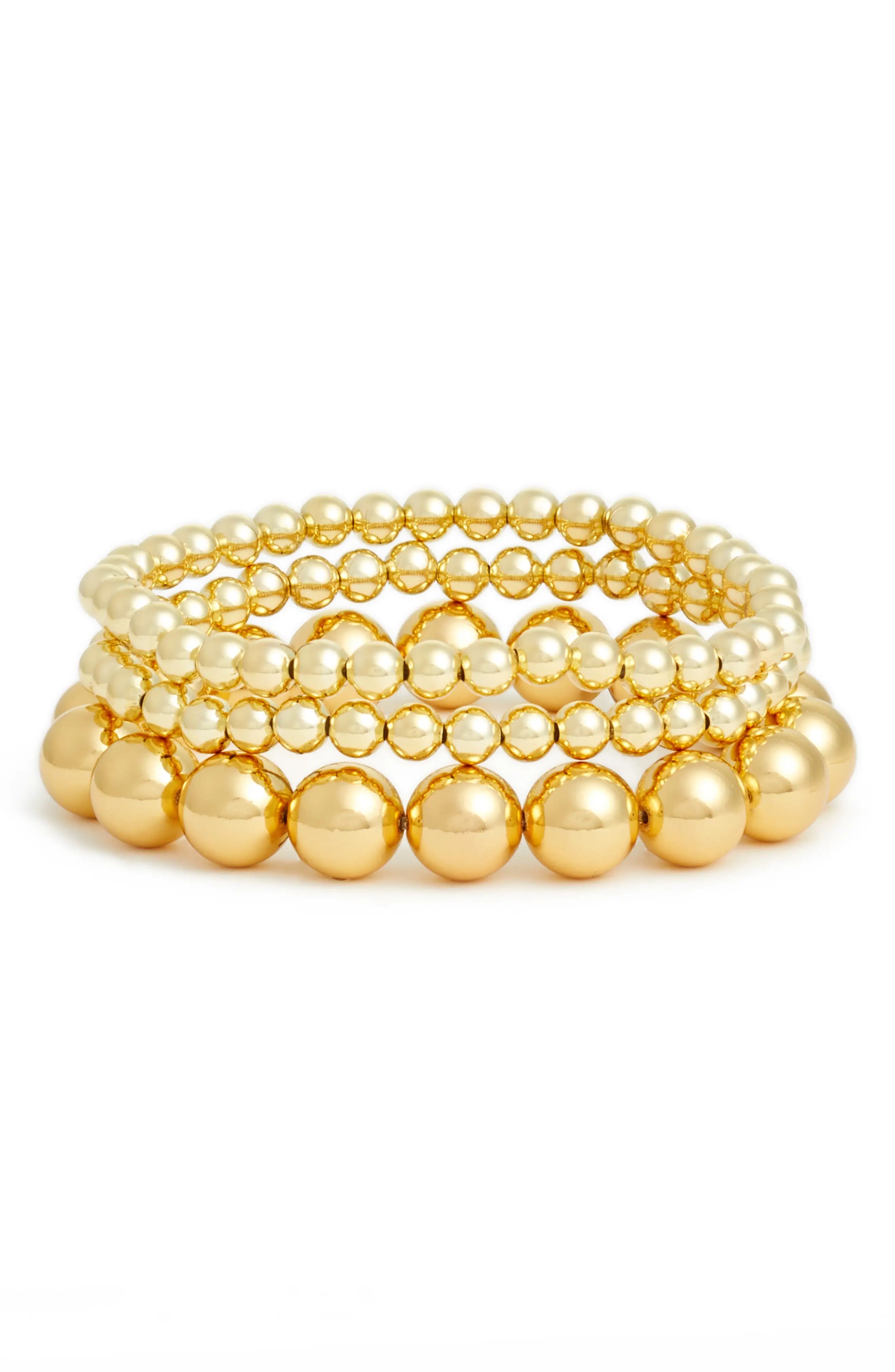 Newport Set of 3 Bead Bracelets | Nordstrom