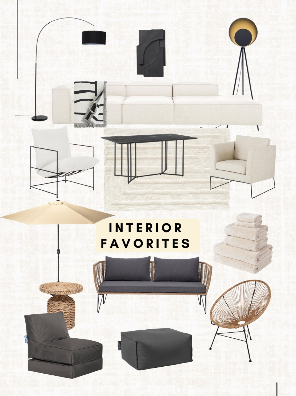 I’m thinking of redecorating my living room and wanted to share some of the pieces that are on my wish list. The lennon couch is definitely on it, I want to combine it with with a lounge chair and also the garden outside needs a makeover 😅  The outside lounge couch is on sale btw. Hope these pieces inspire you and I’ll probably post more interior content along the way.

Leave a 🖤 to favorite this post and come back later to shop

Interior, home, rug, outdoor lounge set, parasol, outdoor chair, outdoor beanbag, towels, cream couch, metal armchair, floor lamp, wall art


#LTKstyletip #LTKhome #LTKeurope