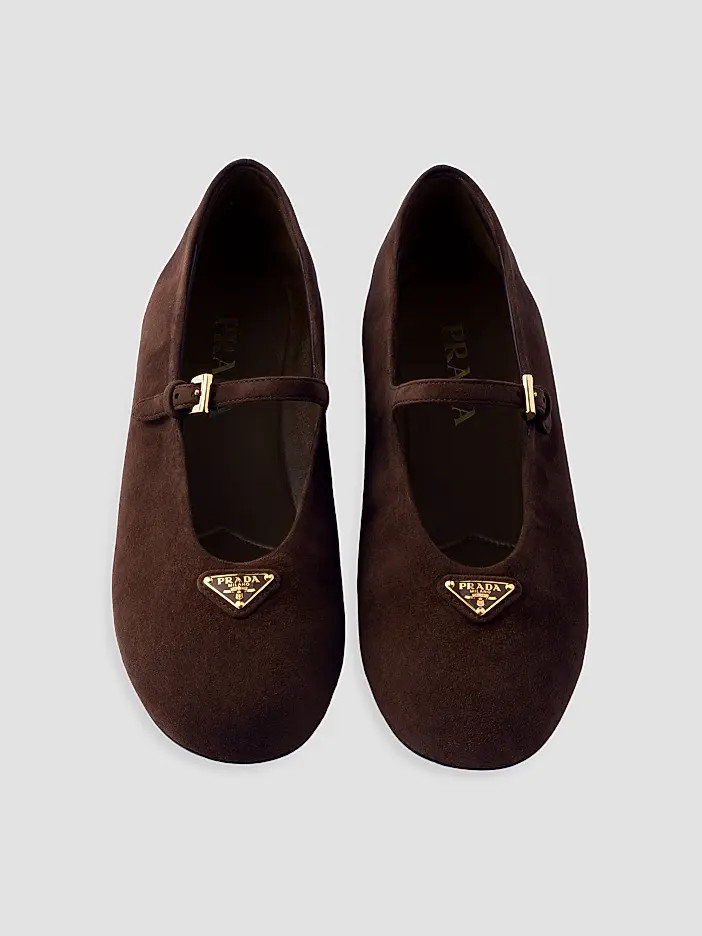 Women's Suede Ballerinas - Brown - Size 4.5 | Saks Fifth Avenue