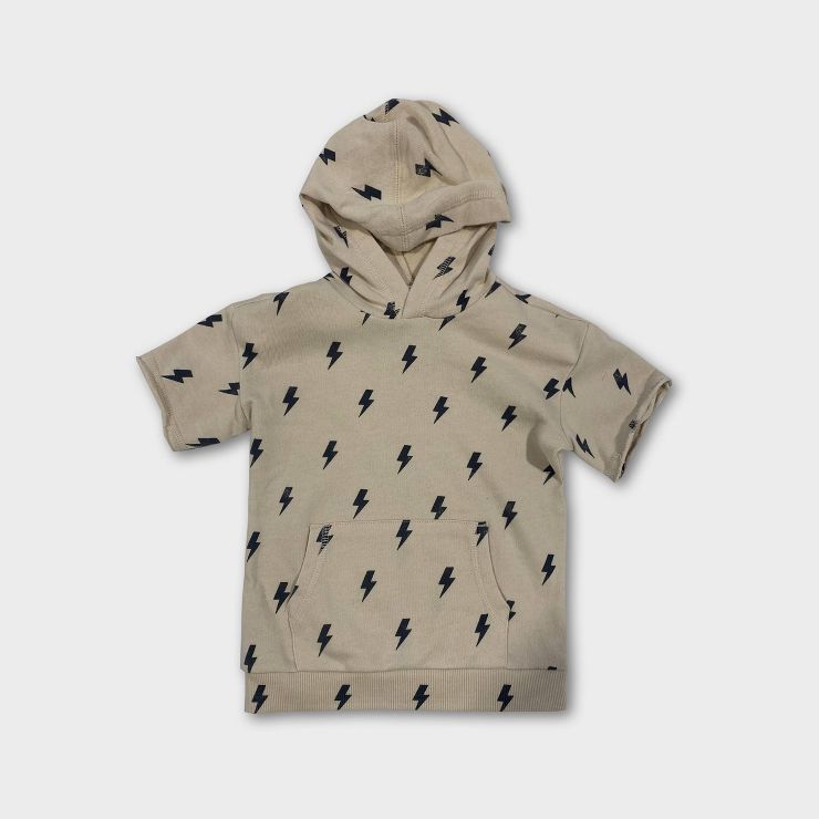 Grayson Mini Toddler Boys' French Terry Pullover Sweatshirt - Beige | Target