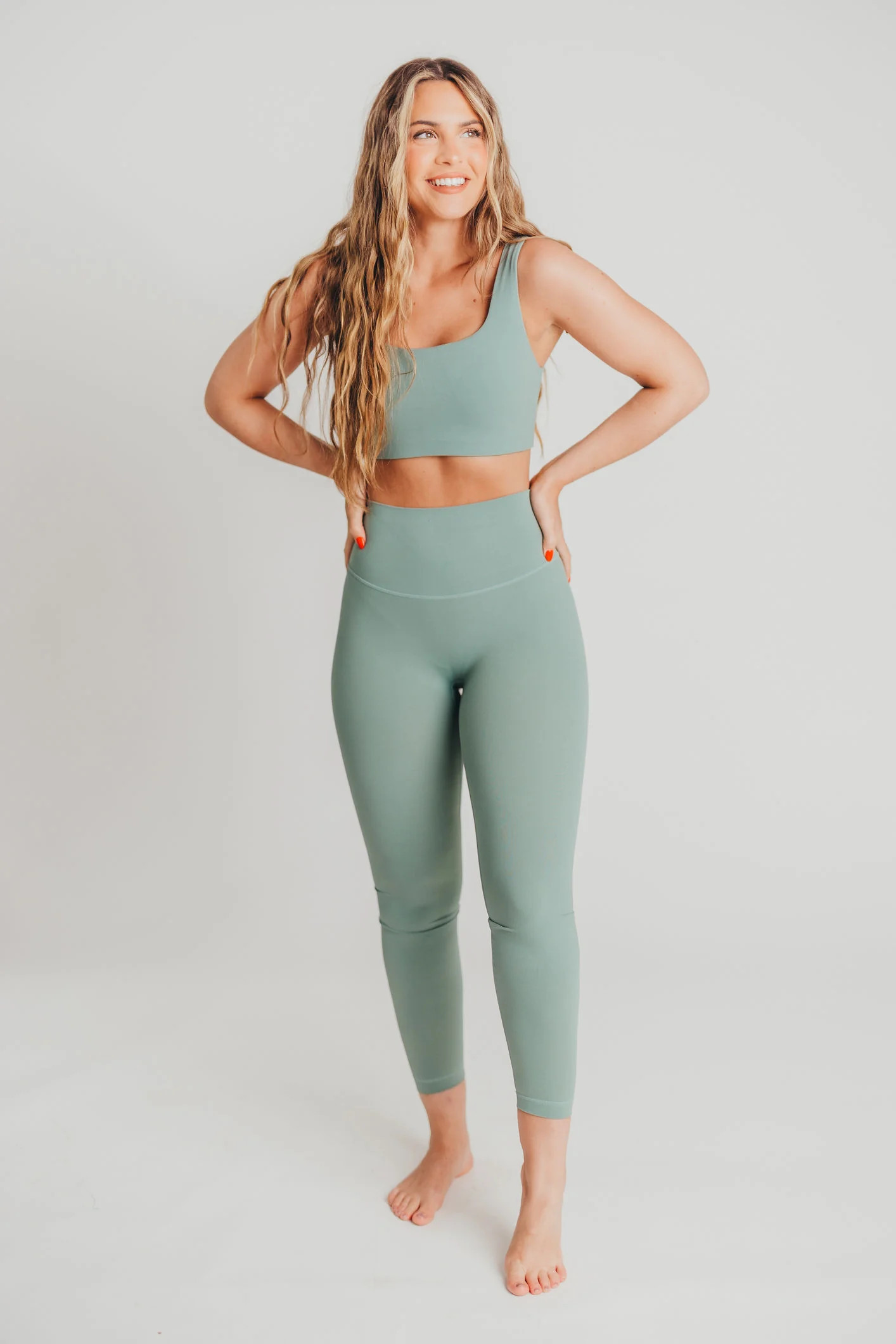 Worth The Label Flow Leggings in Green | Worth Collective