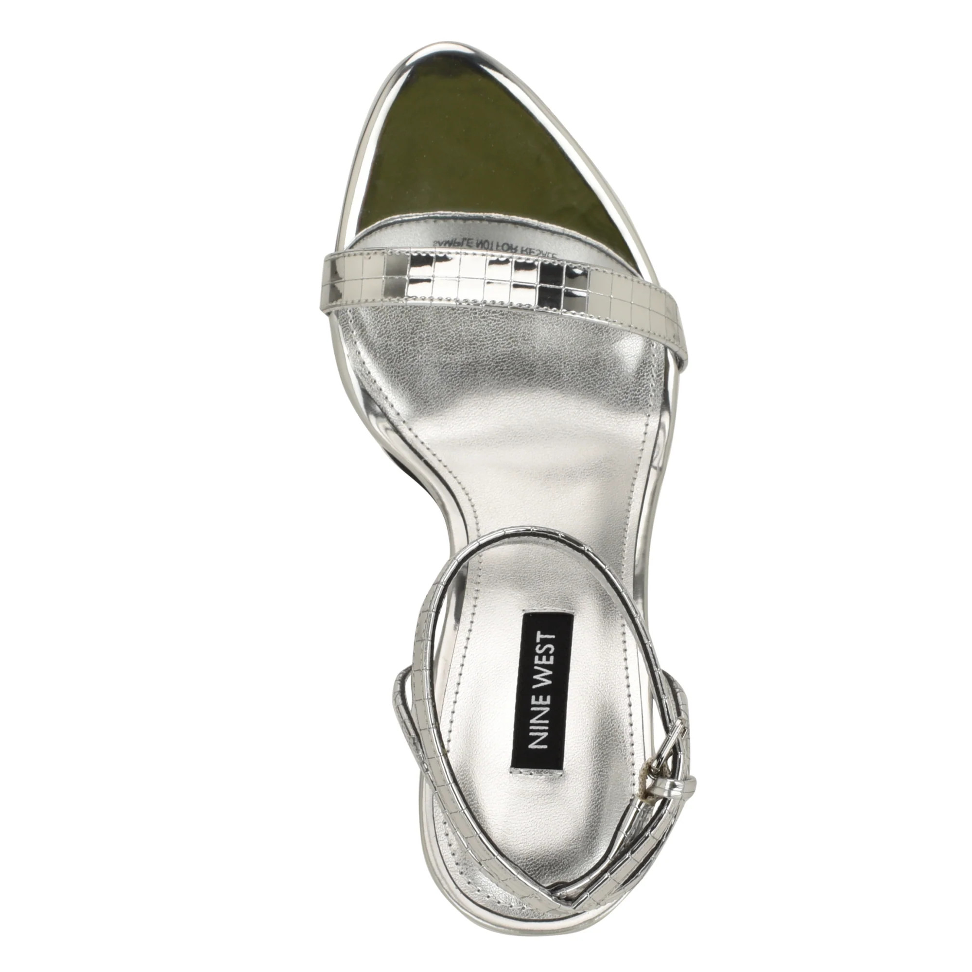 Women's Reina Ankle Strap Sandals - Silver Disco | Nine West | Nine West (US)