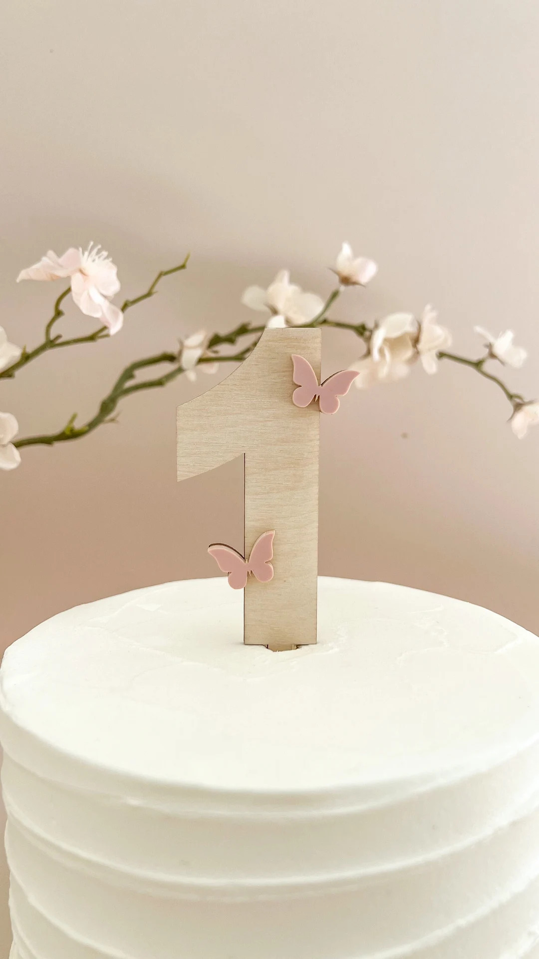 Butterfly Cake Topper Smash Cake Topper First 1st Birthday Enchanted Whimsical Wildflower Secret ... | Etsy (US)