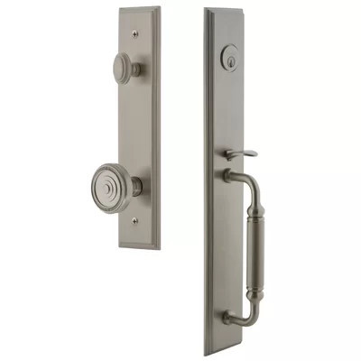 Carré Complete Dummy Entry Set with Soleil Knob and Rosette | Wayfair North America