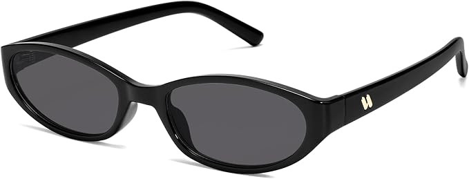 Retro Oval Sunglasses for Women Men Y2k Narrow Cat Eye Sunnies Skinny Shades AR82299 | Amazon (US)