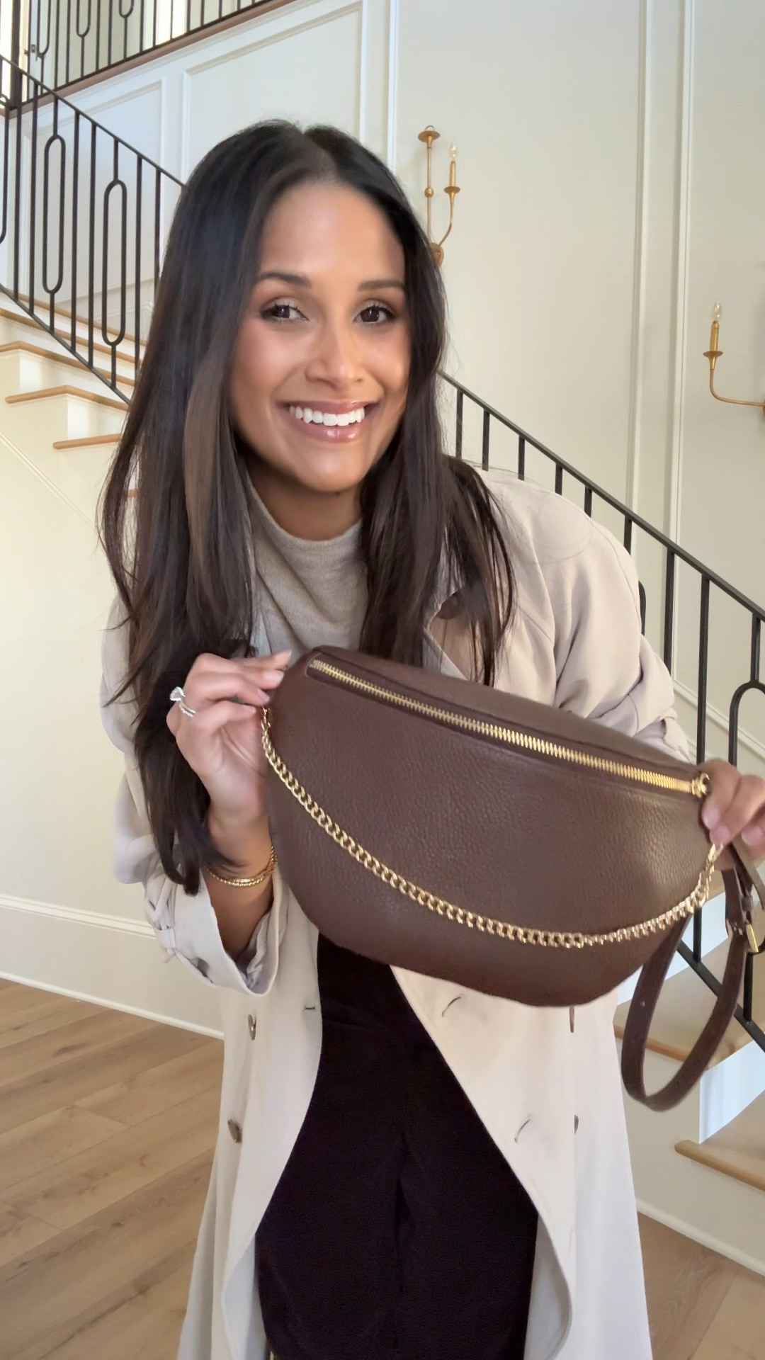 I wore these brown barrel style pants by @Spanx with my @Aritzia crepette trench coat to lunch with the family for our anniversary. Wearing the petite length in the pants so I didn’t have to hem them. 
Take 20% OFF my Beck sling bag with code: HAUTE20


#LTKootd #LTKPetite