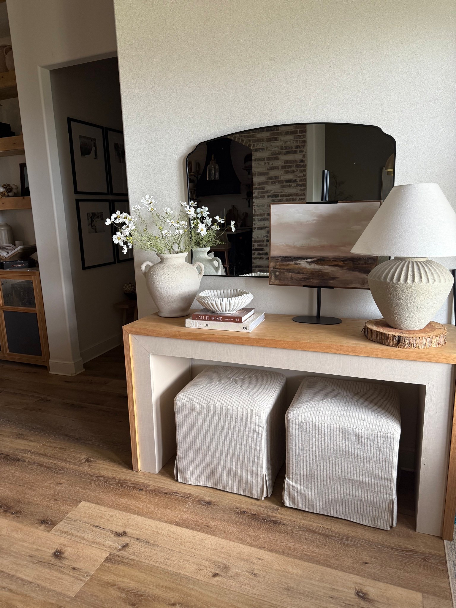 Summer entryway styling 

I made this entry table but I liked my inspo piece 😍

#LTKStyleTip #LTKHome #LTKFindsUnder100