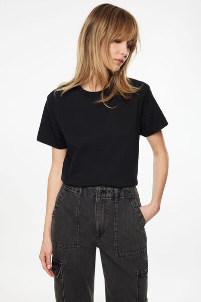 Juno Cropped Boxy Tee | Dynamite Clothing