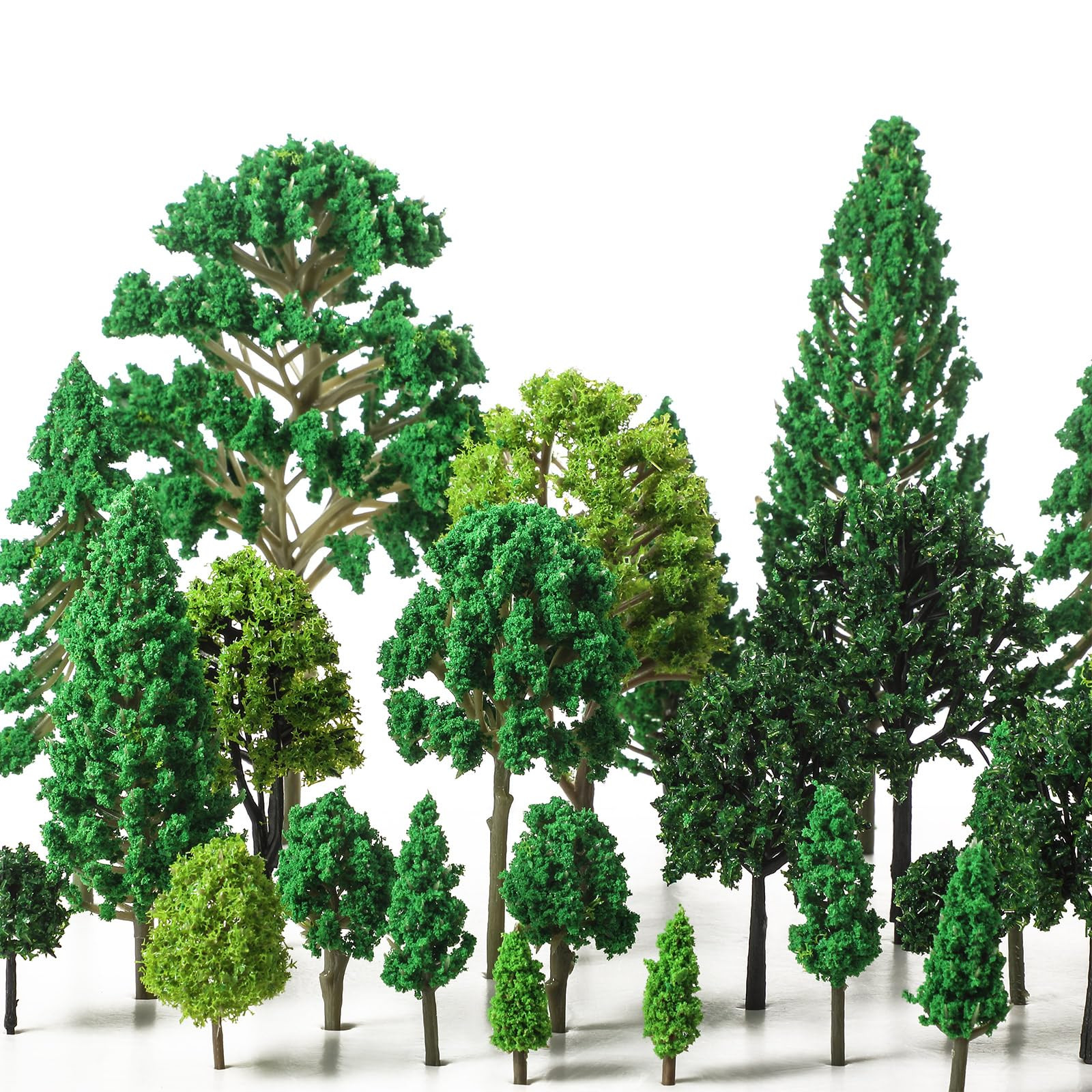 Skylety 35 Pieces Model Trees 1.2-6.3 Inch Mixed Miniature Toy Trees Diorama Supplies Fake Plants... | Amazon (US)