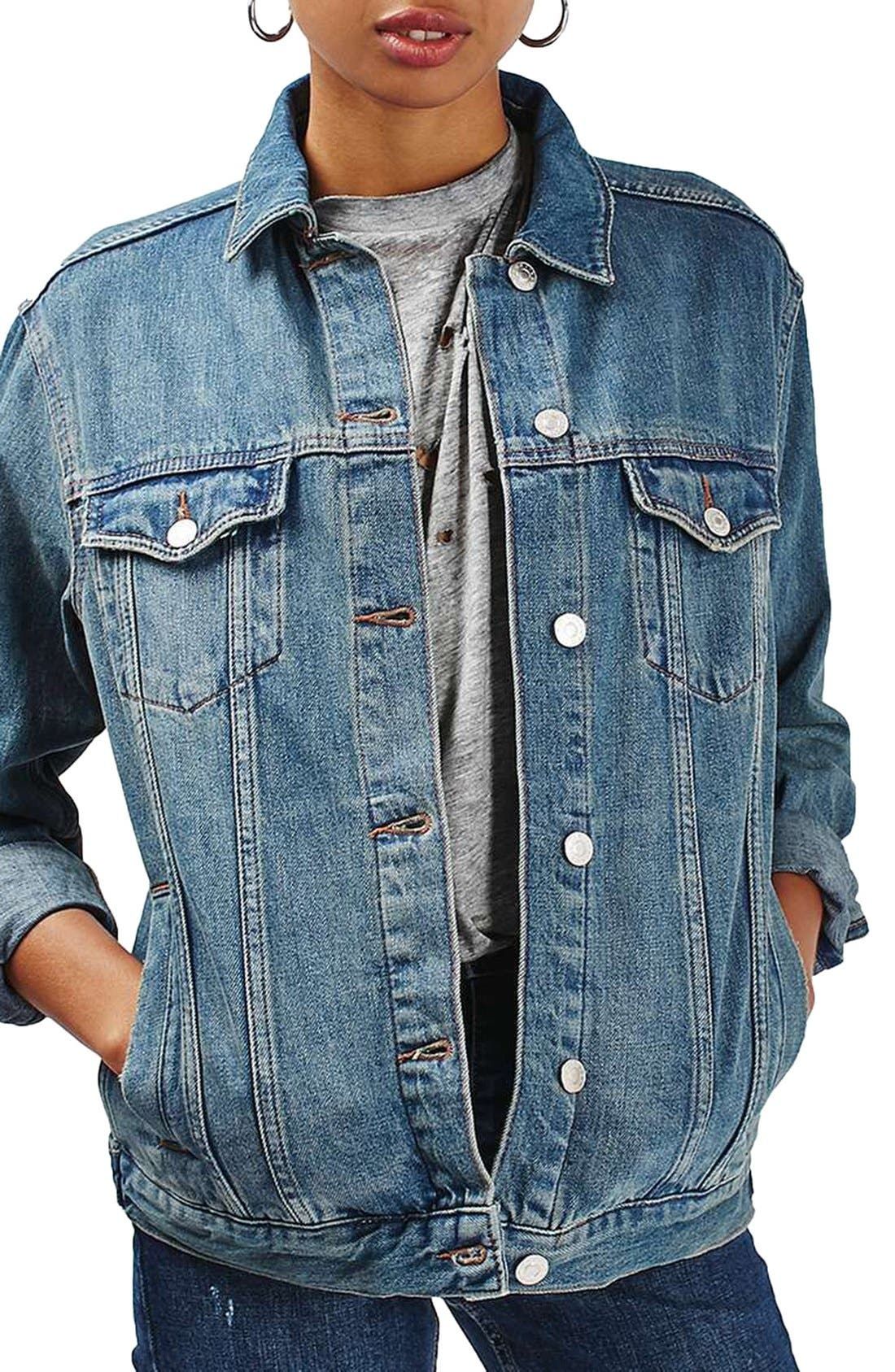 Moto Western Denim Jacket | Nordstrom