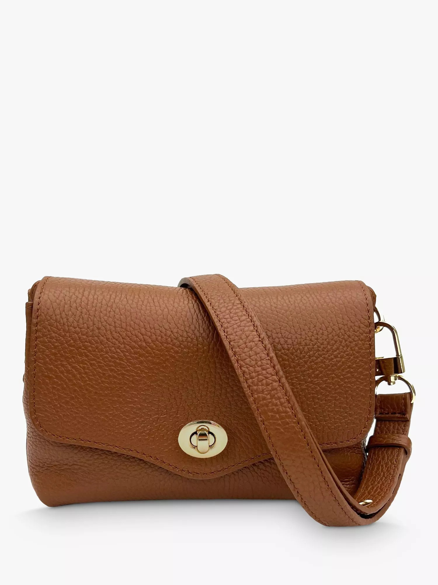 Apatchy Jemima Leather Turn Lock Cross Body Bag | John Lewis (UK)