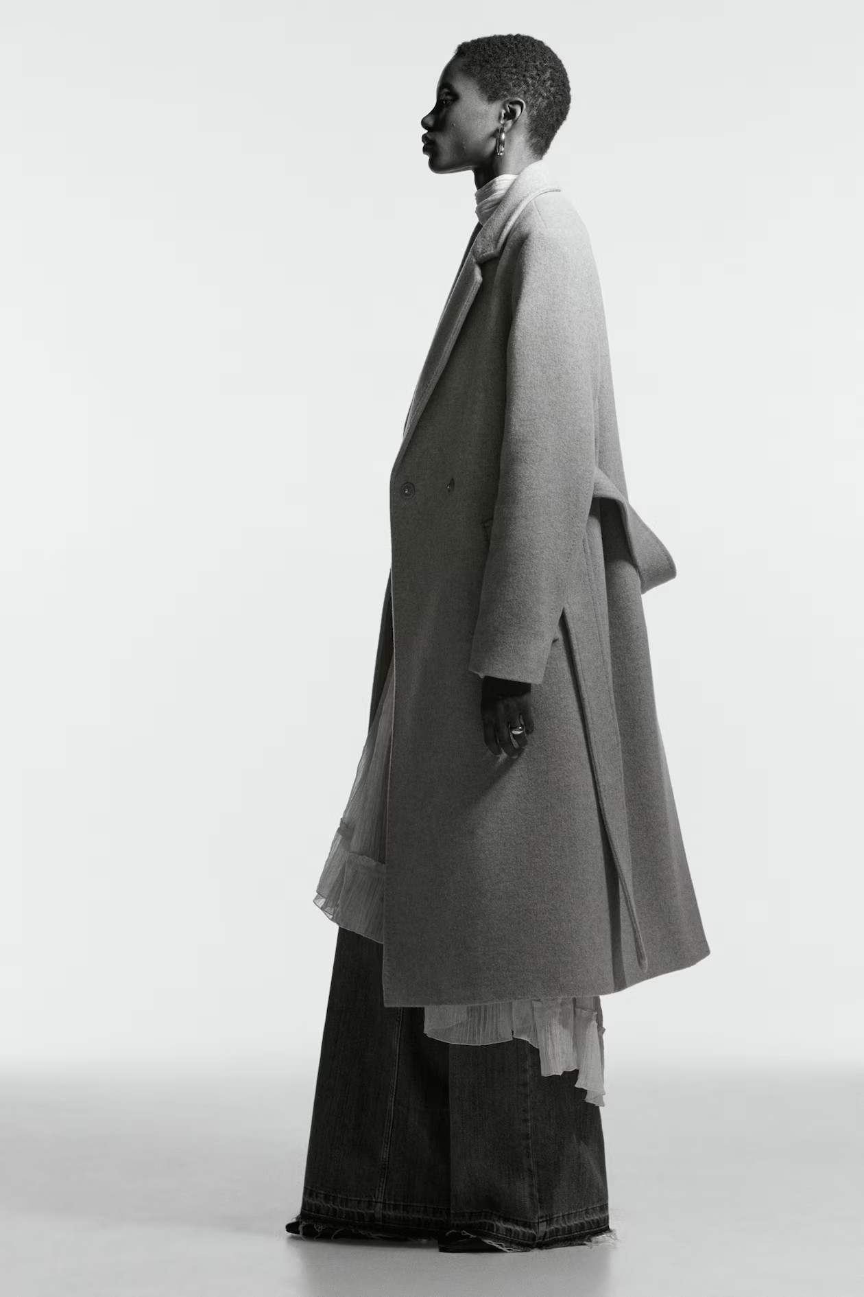 Wool-Blend Tie-Belt Coat | H&M (US + CA)