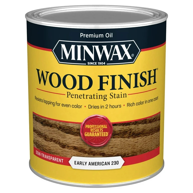 Minwax 70008444 Wood Finish Stain, Early American, 1 Quart, (1 Piece, 1 Pack) | Walmart (US)