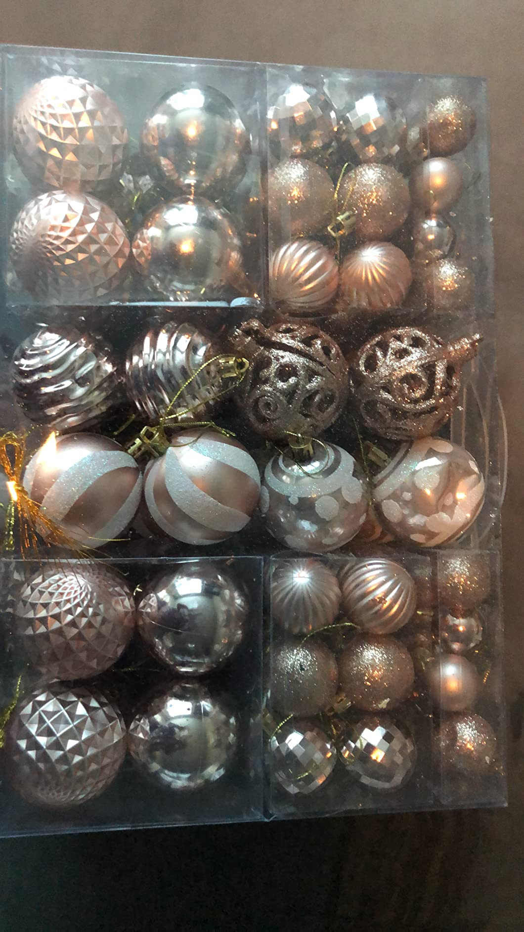 100PCS Christmas Ball Ornaments, Assorted Shatterproof Christmas Tree Decorations, Seasonal Decor... | Amazon (US)