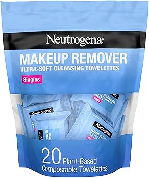 Neutrogena Makeup Remover Facial Cleansing Towelette Singles, Daily Face Wipes Remove Dirt, Oil, ... | Amazon (US)