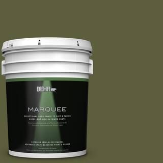 BEHR MARQUEE 5-gal. #PPU9-25 Eastern Bamboo Semi-Gloss Enamel Exterior Paint | Home Depot