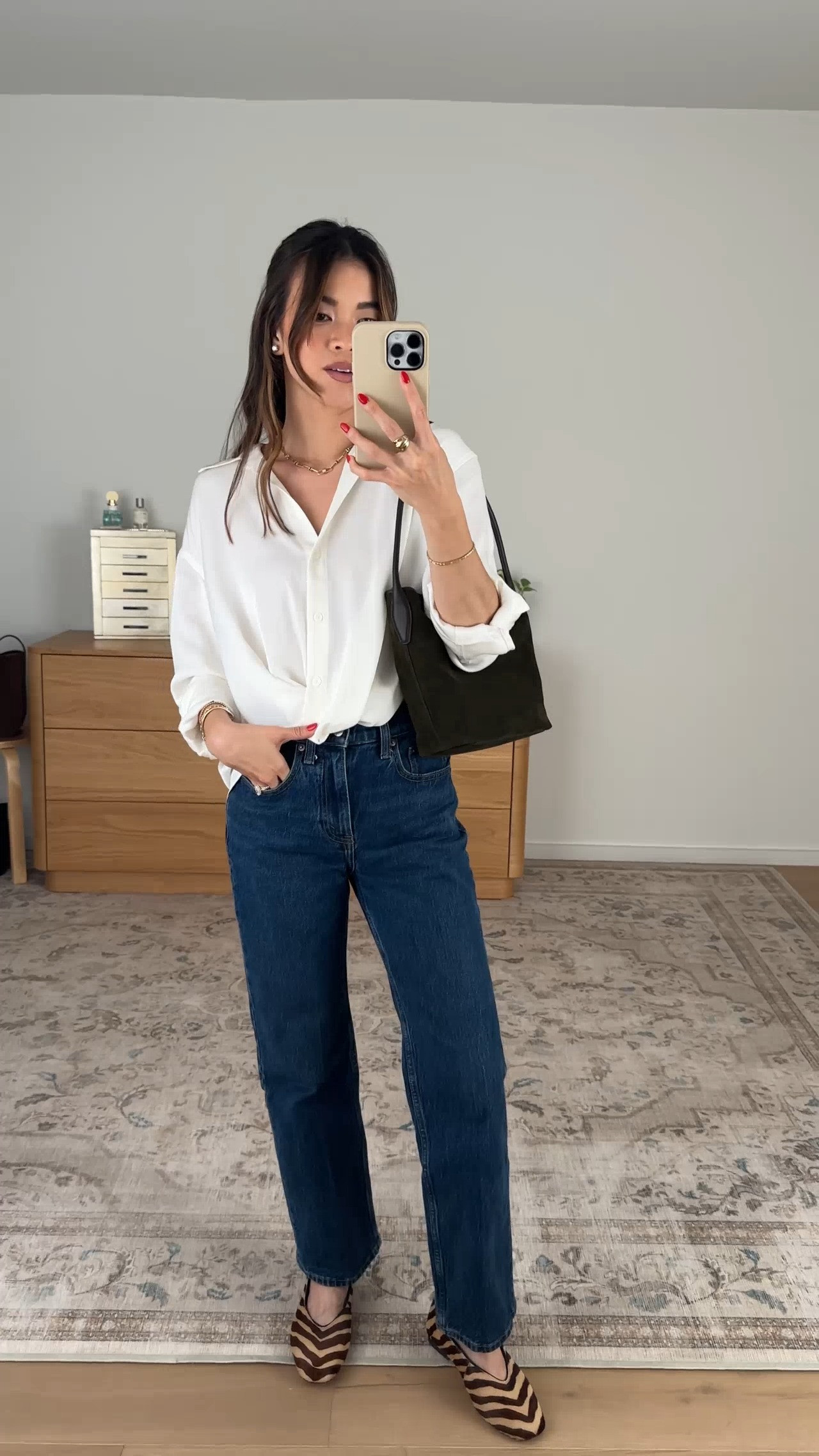 Are you looking for a cute button up? I love this one from @Aritzia with the tie in the front.

Sizing info:
-Abercrombie High Rise 90s Relaxed Jeans (Size 23 Extra short in Dark Wash)
-Aritzia Portofino Satin Shirt (Size XS in Light Birch) 

Aritzia Fall New Arrivals, Aritzia Sweaters, Aritzia best sellers, best pieces from Aritzia for petite, what pants from Aritzia will fit if youre petite, Petite style guide, how to dress if you’re petite, Petite style, petite fashion, mom outfit, mom style, petite pants, petite outfit ideas, petite outfits, best pants for petite, petite denim, Fall style, Fall outfits, vacation outfits, denim for petite, satin top,

#LTKootd #LTKSeasonal #LTKPetite