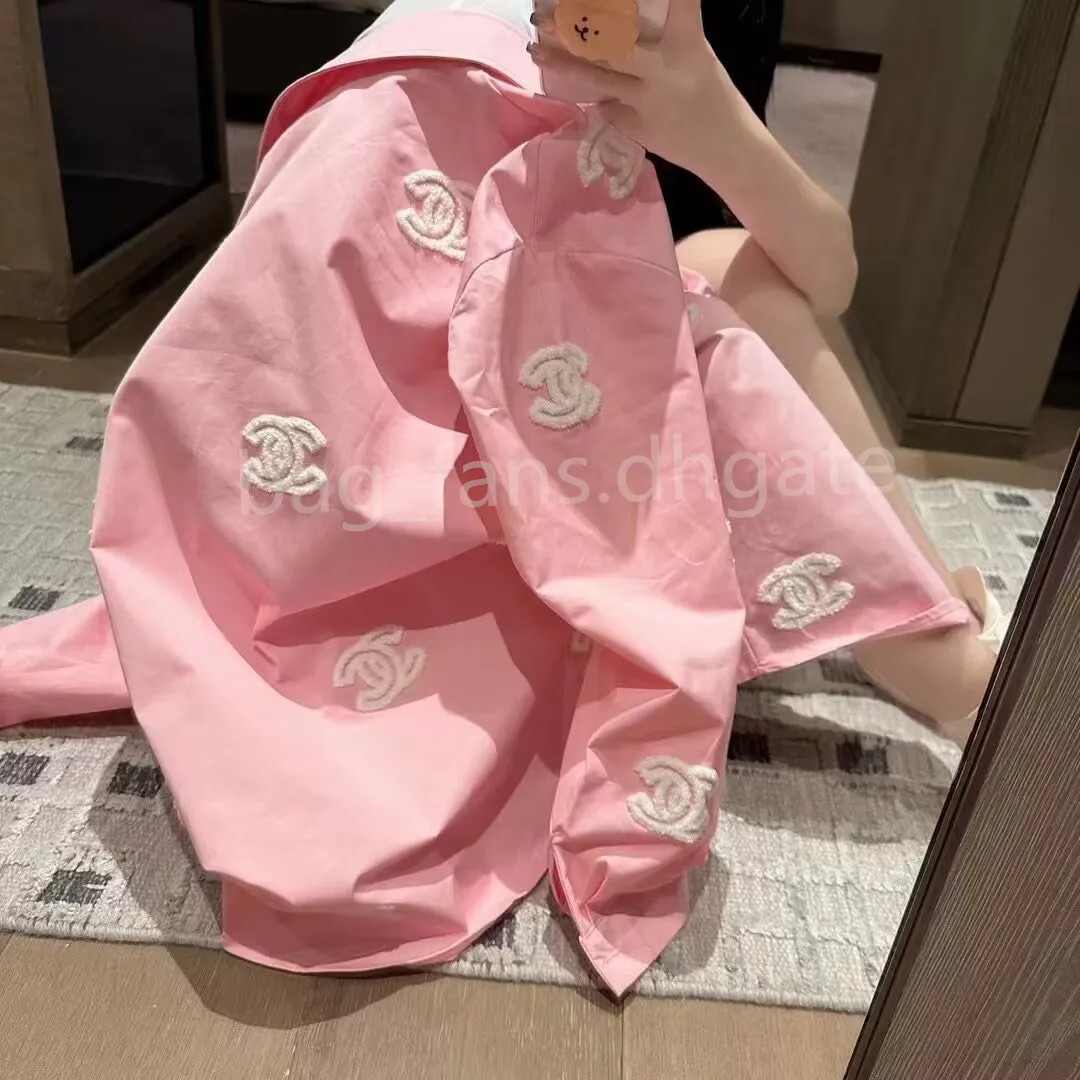 Loe-we Chanel Dupe Shirts for Women Fshion Designer Long Sleeve Blouses with Stripe Loose Women's... | DHGate