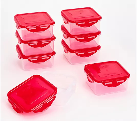 LocknLock Set of (8) 2.5-cup Square Storage Set | QVC