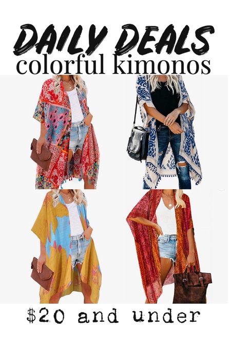 Colorful kimonos $20 and under 

#LTKsalealert #LTKstyletip #LTKunder50