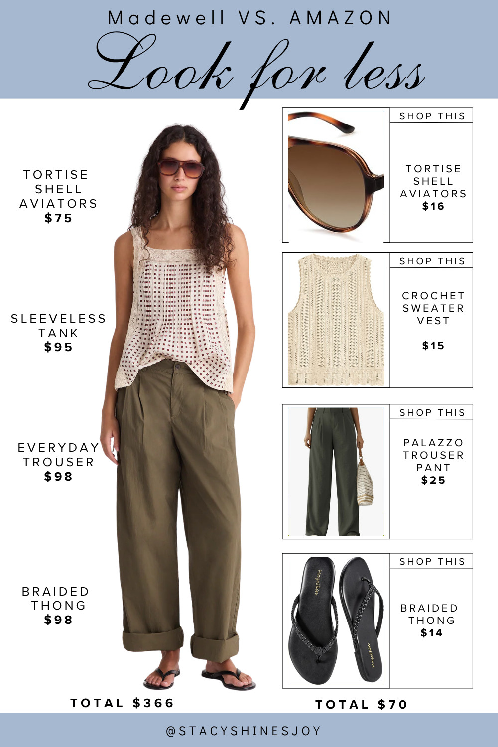 This elevated casual look is great for travel, a street festival, or for a dinner outfit. The Madewell top is actually a print, but it resembles a cute crochet sweater vest from afar.  I also included a satin print lace option as well in the links. This screams casual chic who looks effortlessly put together, but you don't need to spend a lot to get it! 
#casualchic #summerchic #europeantraveloutfit #summeroutfit 

 #LTKootd #LTKOver40 #LTKTravel