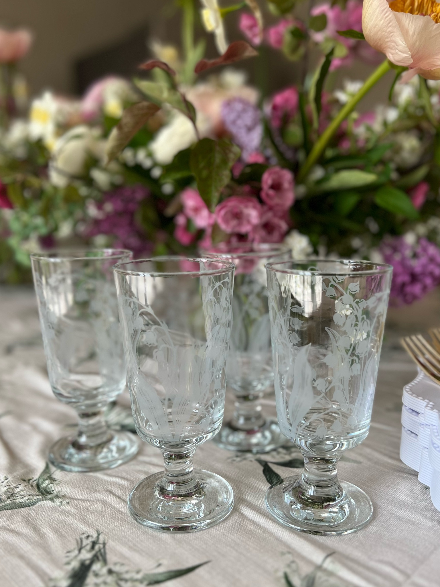 Lily of the valley glassware from Monique Lhuillier for Pottery Barn 

#LTKhome #LTKunder100 #LTKwedding