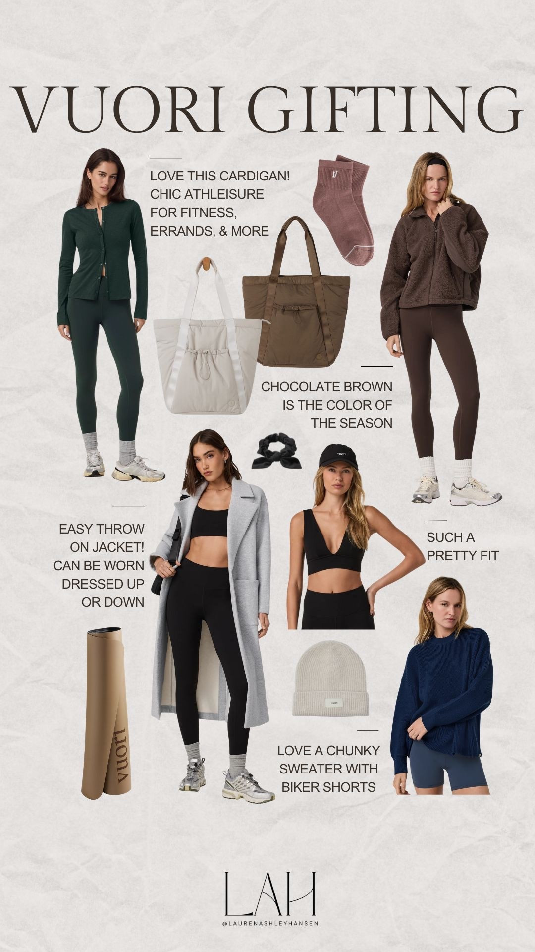 If you’re looking for a gift for the active one, the one who loves athleisure, or the one who is always in their comfies…Vuori is your answer! The perfect selection of styles for everyone. Everything from clothing to bags, accessories, and even gym equipment! 

#LTKActive #LTKGiftGuide