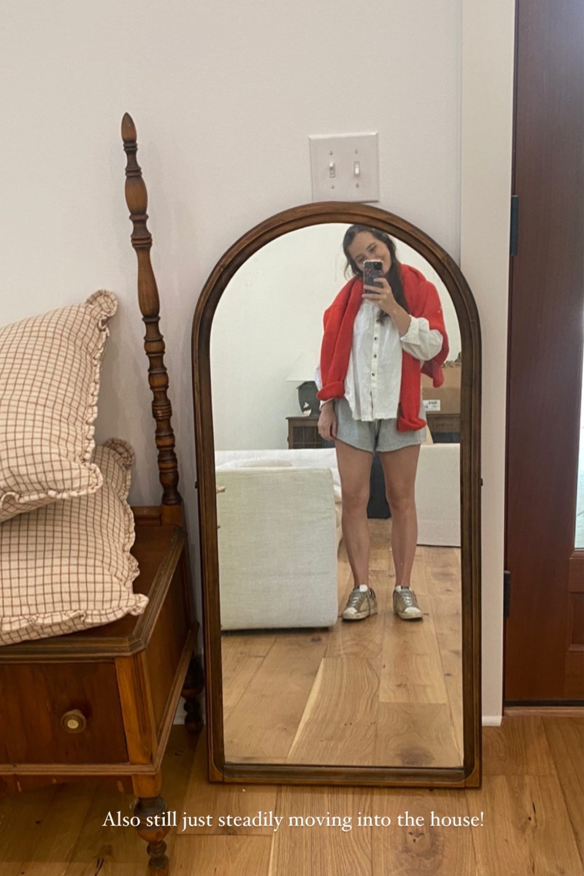 Easiest outfit!! Two great basics that are so perfect for maternity. Going to live in these shorts this summer. 🙌🏼🙌🏼 shirt is on sale today at macys! Wearing a small in shorts and xs in shirt, but also could do a small in the shirt! 

#LTKunder100 #LTKbump #LTKSeasonal