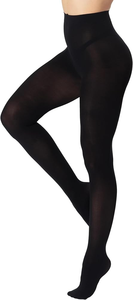 DUCMODA Womens 80 Denier Opaque Tights, Women's Soft Solid Color Footed Pantyhose, High Waist Sto... | Amazon (CA)
