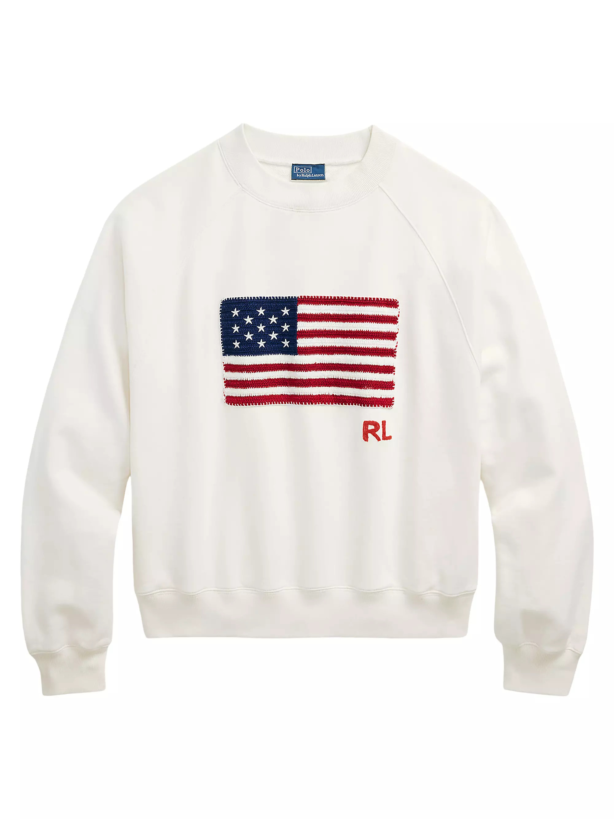 Polo Ralph Lauren Flag Cotton Sweatshirt | Saks Fifth Avenue | Saks Fifth Avenue