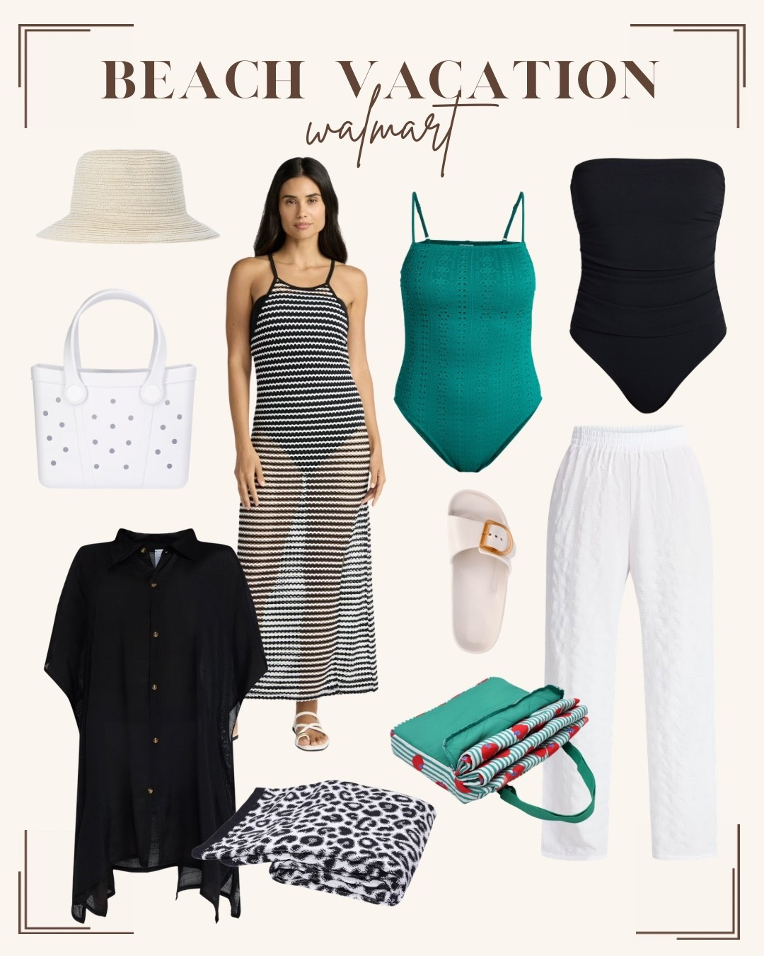 Beach vacation finds from Walmart // swim suits // summer finds // swim coverup // beach blanket 

#LTKSeasonal #LTKSwim
