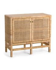 Nabiel Rattan Wrap Two Door Cabinet | TJ Maxx