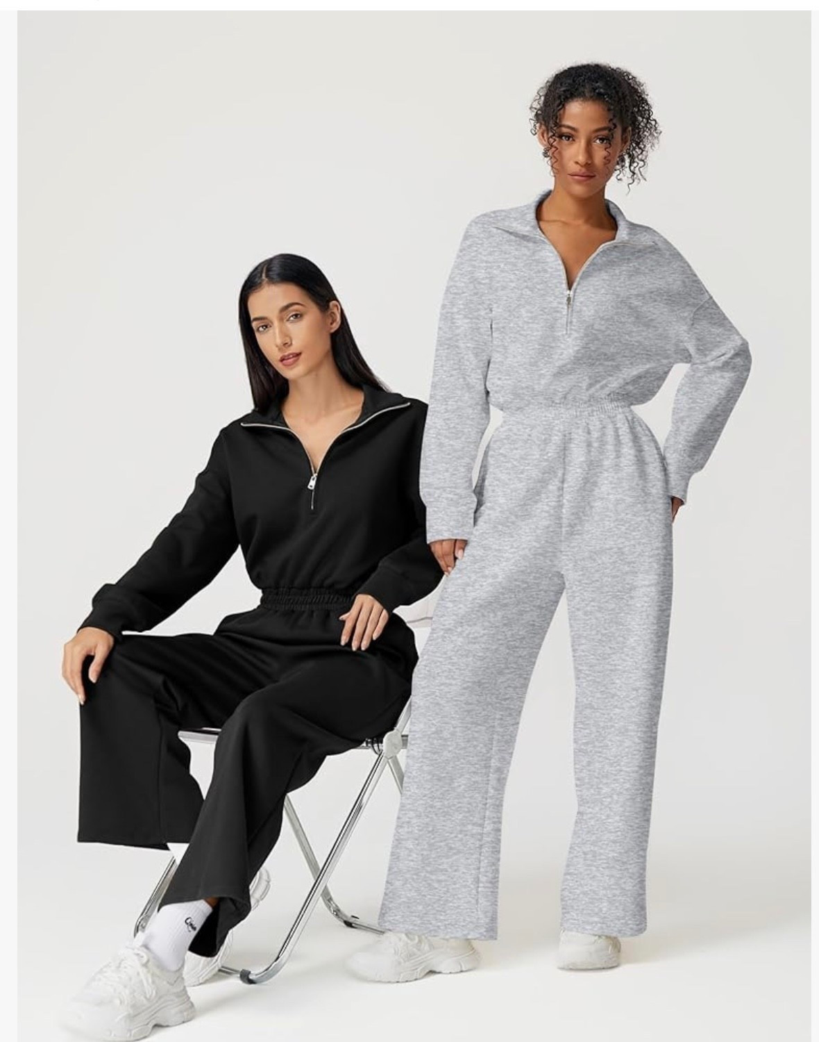 Jumpsuit with premium cotton comfort, half zip, wide let, and elastic waist band. 


#LTKOver40 #LTKFindsUnder50 #LTKHome