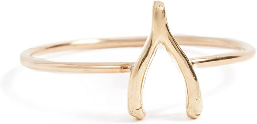 Amazon.com: Jennifer Meyer, 18k Gold Mini Wishbone Ring | Amazon (US)
