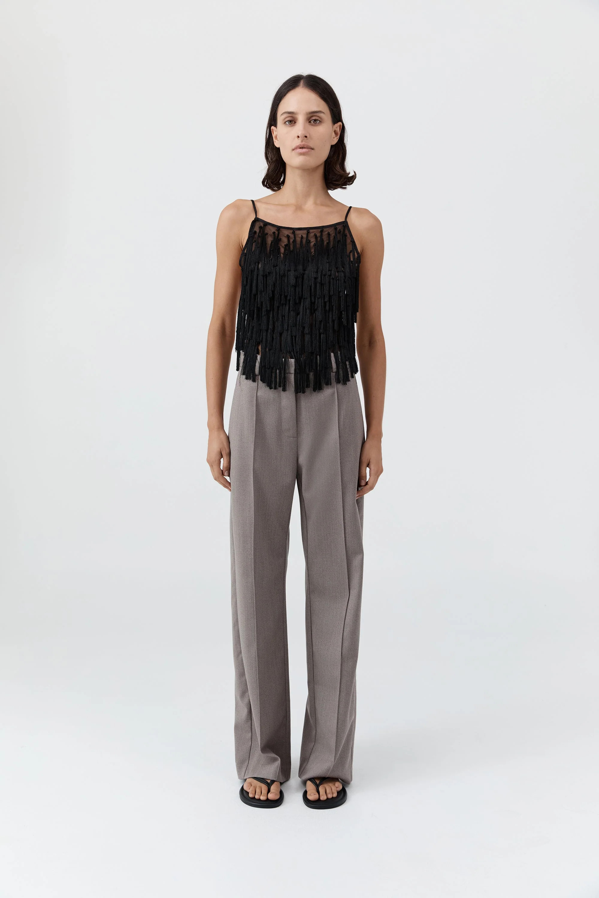 Tassel Tie Top - Black | St. Agni (US, UK, EU)