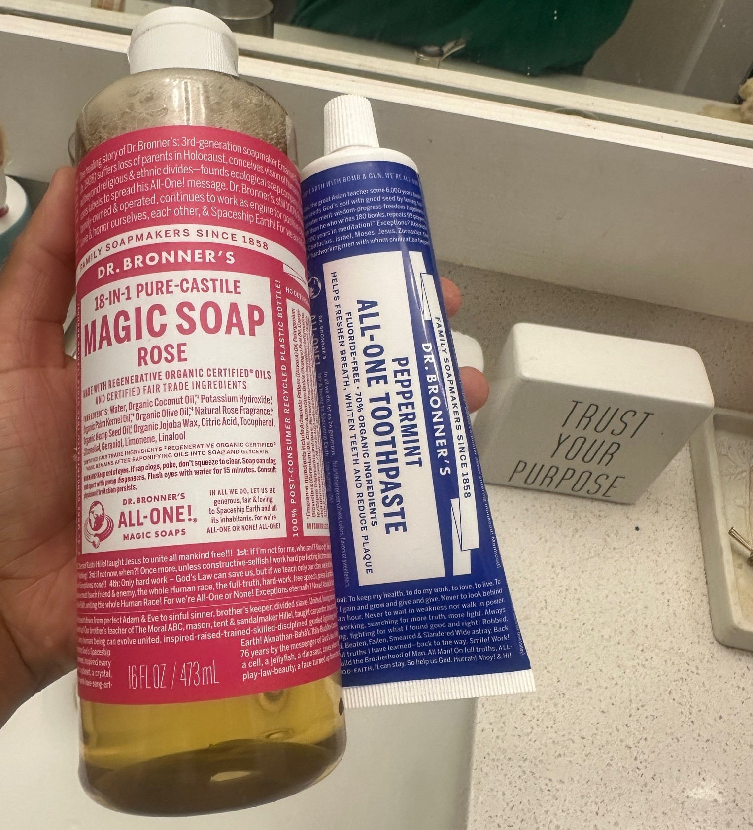 I’ve been using #DrBronners since I was a kid, still love the products! I always feel super clean without the moisture being stripped from my skin. The good stuff! 

#selfcare #hygiene #dailyroutine
#bodywash #variety

#LTKselfcare #LTKHome #LTKBeauty